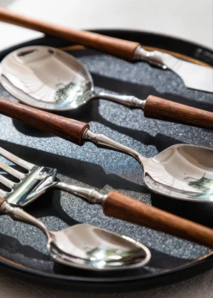 Salzburg Tapered Wood Cutlery Set