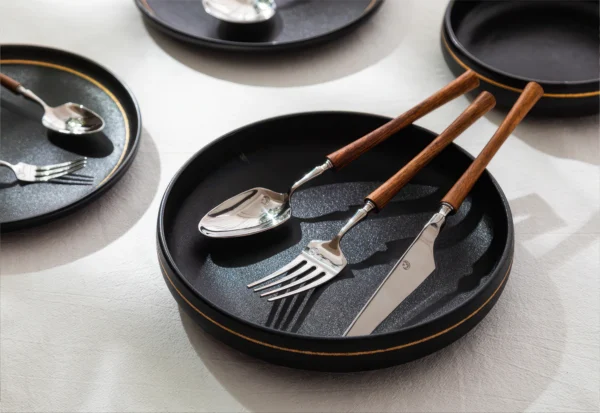 Salzburg Tapered Wood Cutlery Set