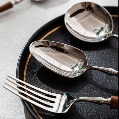 Salzburg Tapered Wood Cutlery Set