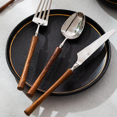 Salzburg Tapered Wood Cutlery Set